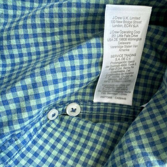 J. Crew buttoned shirt, "Secret Wash" Shirt, size mens Large, Slim fit - Picture 10 of 12